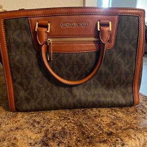 Michael Kors leather crossbody or shoulder bag